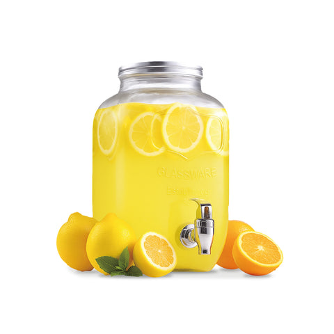 Dispenser Bevande in Vetro 8L con Rubinetto