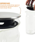 Caraffa in Vetro Borosilicato 1,2L – per Bevande Calde o Fredde