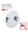 Gancio Doppio In Acciaio Inox