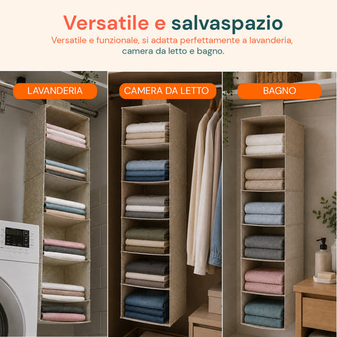 Organizzatore Per Biancheria Con 6 Scomparti