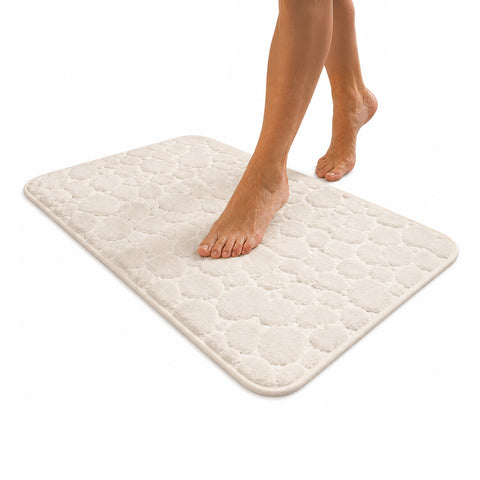 Beżowy dywanik z pianki memory foam 50x80cm