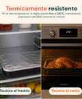 Set 4 Teglie Rettangolari per Forno Vulcano 20-25-30-35cm