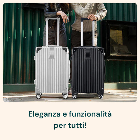 Set 3 Trolley 56/66/76cm Nero in ABS