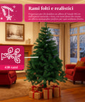 Albero Natalizio Classico – Rami Folti e Stabili, Altezza 150/180/210 cm