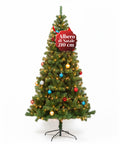 Albero di Natale Realistico Verde 210 cm e 631 Rami – Stile Tradizionale