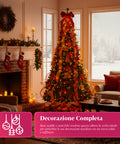 Albero di Natale 150 cm con Luci Calde – Richiudibile con Sistema Pop-up