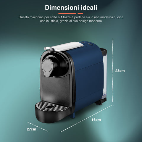 Macchina Caffe Per Capsule Nespresso 1400w