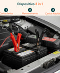 Caricabatteria Lcd 3 Funzioni Per Batterie Di Piombo 6-12v