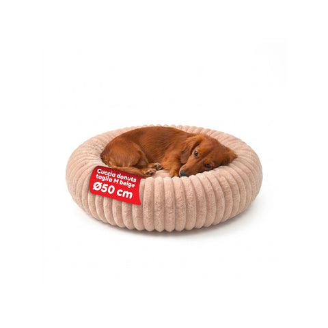 Cuccia Donut Morbida e Confortevole per Cani e Gatti Varie Taglie e Colorazioni
