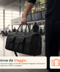 Borsa da Viaggio Oxford Impermeabile con Scomparto Scarpe e Multitasche