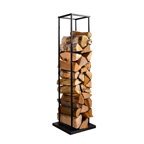 Scaffale Portalegna in Metallo – Supporto Salvaspazio 33×33×115 cm