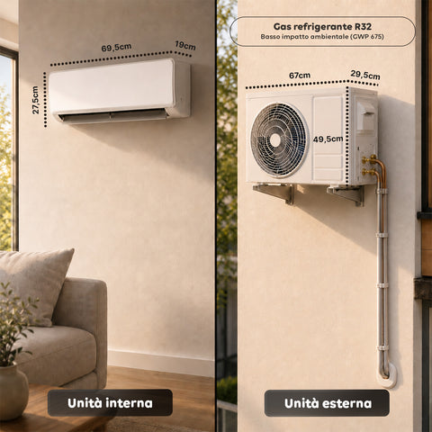 Unità esterna del climatizzatore monosplit inverter
