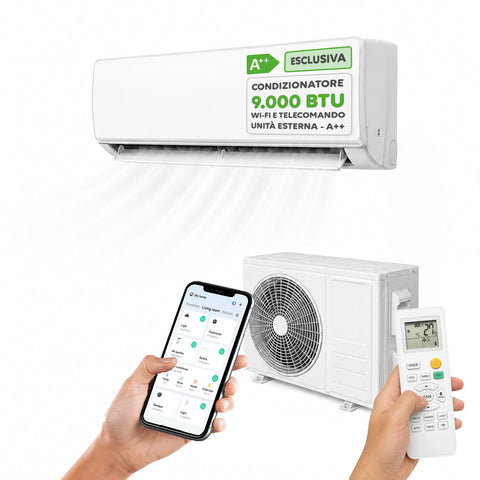 Klimatyzator monosplit Inverter 9000/12000/18000 BTU A++ z czynnikiem R32 i Wi-Fi