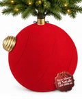 Base Albero di Natale a Palla Gigante Effetto Velluto 41x41x44 cm