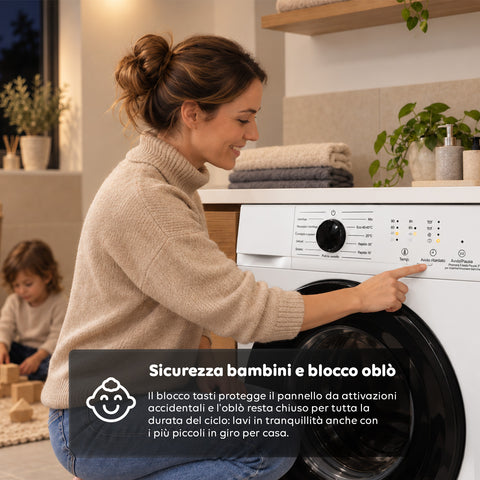 Pralka ładowana od frontu 6 kg, klasa A, 1200 obr./min, Slim 41 cm, pranie parowe, bęben o strukturze plastra miodu, zabezpieczenie przed dziećmi, biała lub szara