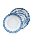 Set Piatti Porcellana 18 Pezzi Iride Azzurro e Bianco con Design Elegante