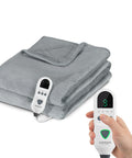 Coperta Termica Matrimoniale Fluffy per Letto e Divano in Flanella con Timer 9H