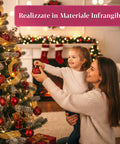 Set 100 Palline di Natale Rosse – 2 Dimensioni, 3 Finiture Diverse