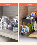 Organizer Multiuso 40x21,5x37cm con Ripiani e Accessori Inclusi
