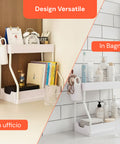 Organizer Estraibile Salvaspazio con Cestello e Ganci per Bagno o Cucina