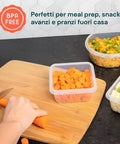 Kit 16 Contenitori Alimentari per Frigo e Dispensa– Chiusura a Scatto Sicura