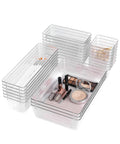 Set Organizer da Cassetti Multiuso 25 Pezzi – Trasparenti e Facili da Pulire