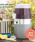 Dispenser Refrigerante 4L per Bevande con Rubinetto Antigoccia per Uso Esterno e Interno.