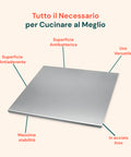 Spianatoia per Impasto in Acciaio Inox 304 Satinato con Piegatura 2 cm