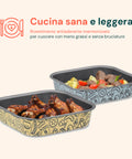Teglia AirFry Antiaderente Senza PFOA per Friggitrice ad Aria e Forno