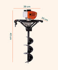Mototrivella a Scoppio 2 Tempi 51.7cc con Motore 1.4KW e 3 punte incluse