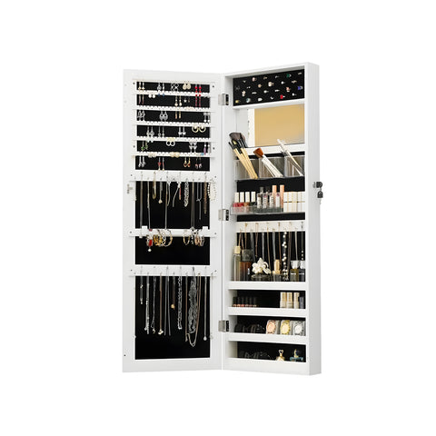 Armadietto Portagioie con Specchio da Parete o Porta – Design Salvaspazio 110 cm