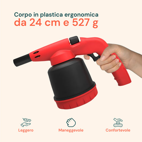 Saldatore A Gas Hellfire Con Piezo E 2 Cartucce Da 190g Incluse