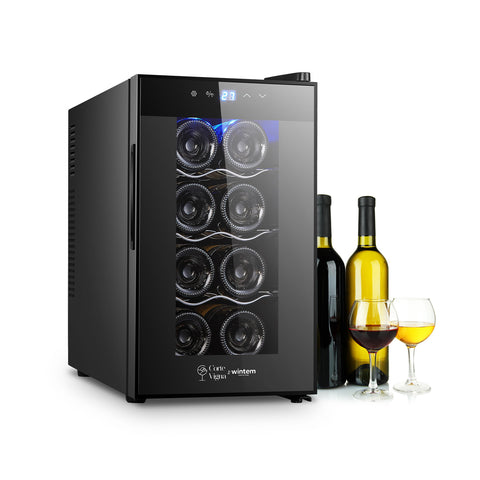 Cantinetta Vino Refrigerata Silenziosa con Display Led Touch e Mensole Cromate