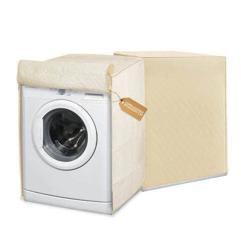 Coprilavatrice Beige con Doppia Cerniera Antimacchia 80x60x60 cm