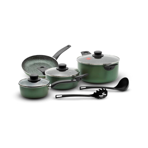 Set Batteria di Pentole e Padelle 9 Pezzi