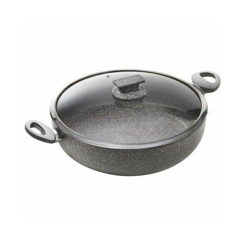 Rondel z 2 uchwytami, do indukcji, z pokrywką 28cm