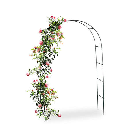 Żelazna pergola ogrodowa na rośliny pnące, 140x38x240 cm