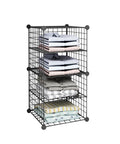 avilia home scaffale modulare a rete 4 ripiani organizer multiuso e resistente ean 8056819052879