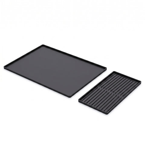 Tappetino Pieghevole in Silicone 2 in 1 con Bordi Alti – Impermeabile e Antipolvere con Base Antiscivolo