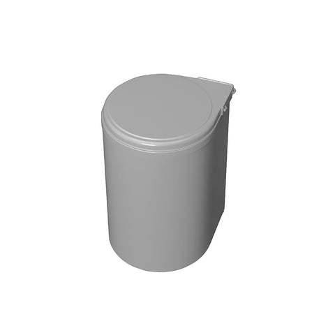 Pattumiera Per Fissaggio A Porta Con Coperchio Automatico 13l Grigio