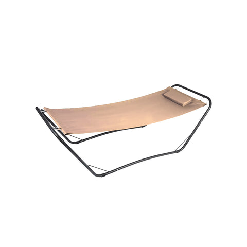 Hamak ze stalowym stelażem Java 210x80x65cm beżowy