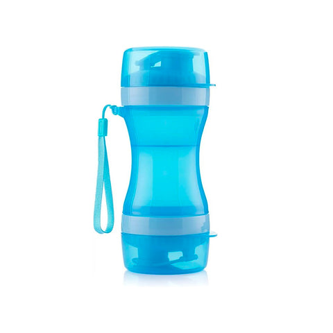 Butelka z dozownikiem wody i karmy dla zwierząt domowych, 300–200 ml