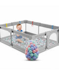 keiki box pieghevole per bambini con 100 palline e 4 anelli area gioco sicura ean 8056590110027
