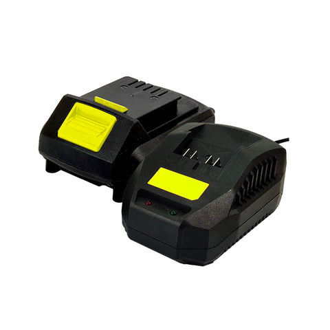 Zestaw akumulatora 2,0 Ah i ładowarki, 4 diody LED, 450 W