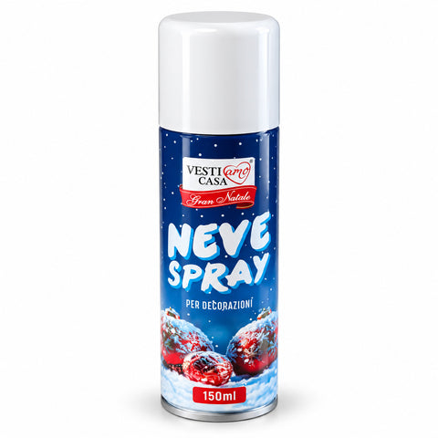Śnieg w sprayu do dekoracji bożonarodzeniowych, 150 ml, sztuczny śnieg