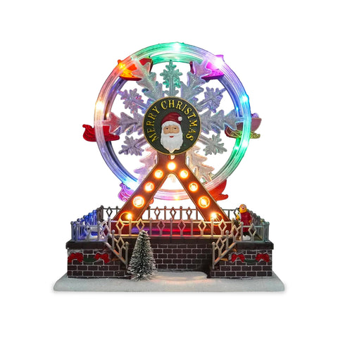 Ruota Panoramica Natalizia Joywheel con Luci LED, Movimento e Musica