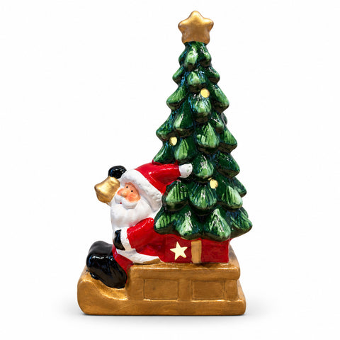 Świecąca ceramiczna figurka bożonarodzeniowa 26 cm z diodami LED, 10 wzorów