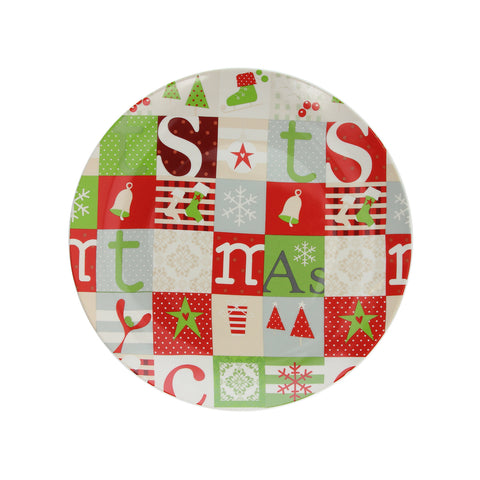Piatto Panettone Patchwork 30cm