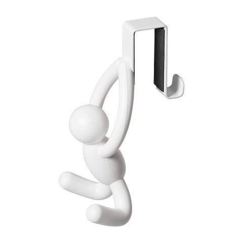 Gancio Appendiabiti Sopraporta Buddy Bianco