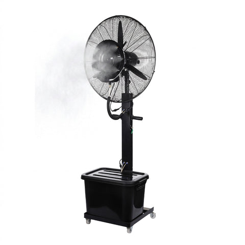 Ventilatore Nebulizzatore Industriale 230W con Pale in Alluminio 65 cm - 3 Velocità di Oscillazione